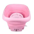 Mini Washing Machine 8L Foldable Timing Function Button Washing Machine US Plug♡