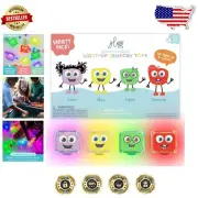Vibrant 12 Pack Water-Activated Light-Up Cubes for Sensory Skill Development