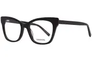 Vera Wang V558 BK Eyeglasses Women's Black Full Rim Cat Eye Optical Frame 51mm