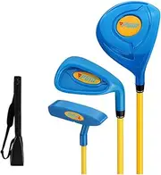 Complete Golf Clubs Set for Kids - Hybrid & Utility Clubs, Golf Training Boy Girl Wood Iron Swing Putter with Golf Clubs Bag