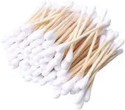 RIKWOG Cotton Swabs, 1200 Count Bamboo Sticks Cotton Swabs Cotton Buds with Wooden Handles For Ears Makeup or Nails Personal Care