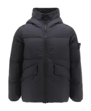 Stone Island Junior Compass-Motif Hooded Jacket 8Y,12,14Y,10Y blue