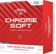 2024 4 Dozen Callaway Chrome Soft Triple Track Golf Balls 4dz 48 balls