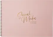 Perfect Planner Company - Social Media Planner - Undated A4 Weekly Planner for Work Schedule - Social Media Insights - for Marketers, Social Media Experts, Entrepreneurs - 100 Pages