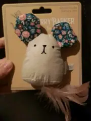 HARRY BARKER FOR CATS Mouse Plush Toy W/Feathers