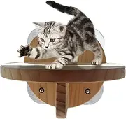 Wall Cat Shelf - Climbing Furniture Wall Mounted Kittens Perches | Easy Install Wood Corner Cat Shelves for Jumping, Playing