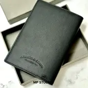 A Lange & Sohne Black Calfskin Leather Passport Holder Card Wallet AD VIP GIFT