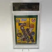 1986 Super Canasta Spanish Sticker Pack Michael Jordan On Top Graded Slabbed 8.5