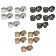 10pcs Open Window Cake Tin Box Bakery Biscuit Packaging Storage Tin Box Set