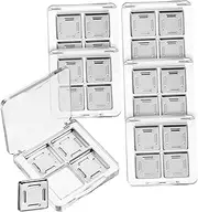 6 Pcs Transparent Square Eye Shadow Box Lipstick Palette Women's Makeup Lipsticks Blush Palette Makeup Palette Empty DIY Clear Case Makeup Pallet Makeup Palettes Plastic