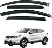Window Visor, Compatible with Nissan Qashqai J10 2008 2-2015 Car Windows Rain Shelter Shield Window Deflector