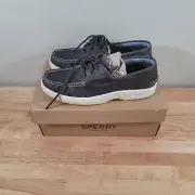 Sperry Top Sider Mens Billfish Plushwave Grey Boat Shoes Size 8M New