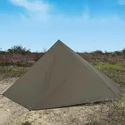 HIDEWALKER Camping Tarp Shelter 3x3m 3x4m 3x5m Lightweight Tent Tarpaulin Waterproof Tent Awning Canopy Basha Sunshade for Hiking Backpacking (Olive Green, 3x5m)