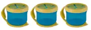 Playtex Twist n Click Snacker with Lid, Blue (3 Pack)
