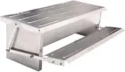 8L Automatic Chook Chicken Feeder Poultry Auto Treadle Aluminium Metal Coop