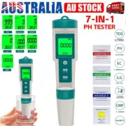 7 in 1 Digital LCD PH/TDS/EC/ORP/TEMP/SG/Salinity Water Quality Tester Meter Pen