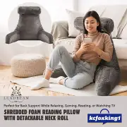 Backrest Reading Pillow Memory Foam Lumbar Support Cushion Neck Back Rest Pillow