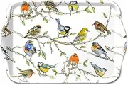 Tray Birds Meeting Bird Meeting 13 x 21 cm Melamine Decorative Home Bird Birds Spring Twigs Tit Robin Summer