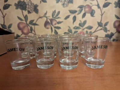 12- JAMESON SHOT GLASSES CLEAR 2-1/4" 1-1/2 OZ NEW IN BOX