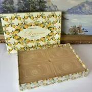 Vintage SAPONIFICIO Artigianale Fiorentino Limone Lemon Scented Soaps 4 x 125 g