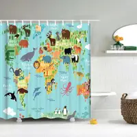 在飛比找蝦皮購物優惠-2020年達菲爾德兒童窗簾可愛搞笑卡通恐龍海洋世界貓頭鷹世界