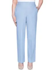 Alfred Dunner Bella Vista Chambray Pants Medium Length 19501qb