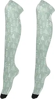 [Caihoyu] Over Knee High Socks for Women Anti-Hook Tube Socks Long Stockings Over Knee Baseball Socks for Cosplay Winter Image, Winter Image