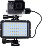 60 LED Video Light with 5200mAh Charger for Gopro Hero 12, Hero 11/10/9/8/7/6/5