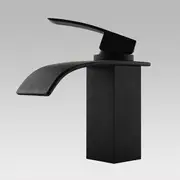 Waterfall Matt Black Basin Mixer
