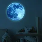 Glow In The Dark Wall Sticker Luminous Moon 3d Wall Stickers Home Decor