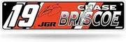 Rico Industries NASCAR Racing Chase Briscoe Metal Street Sign 4" x 15" Home Décor - Bedroom - Office - Man Cave