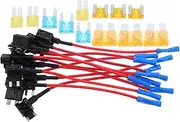 Hohopeti 1 Set Automotive Fuse Holder Kit Mini Fuse for Circuit Protection for Car Power Supply Connectors Portable Design for Various Models