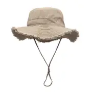 Adult Anti-uv Bucket Hat Cute Ladies Outdoor Sports Fisherman Cap for Women Teenagers Casual Summer Sunscreen Hat Light Brown