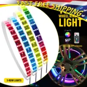 15.5" 4X LED RGB Lights Wheel Ring For Truck Car Rim Light Bluetooth APP Control