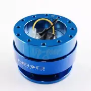 Blue NRG Aluminum Ball Lock 6-Hole Steering Wheel Gen 2.0 Quick Release Adapter