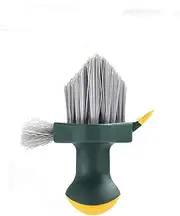 4 in 1 Tile Grout Cleaner Brush with Squeegee, V-Shape Gap Scrub Brush Crevice Cleaning Brush Tools, Multifunctional scrubbing Floor Brush