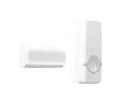Bathroom Wall Mount Rack Toothbrush Holder Automatic Toothpaste Dispenser Set-White