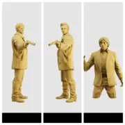 Resin 1/35 1/43 1/64 Unpaint Movies Doll Miniature Diorama Figures Fit Car Toys
