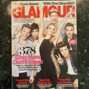 Glamour Magazine August 2013 Rosie Huntington-Whiteley Music Issue One Direction