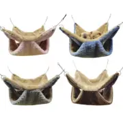 Winter Warm Hamster Hammock Hanging Beds House for Small Animal Plush Cage