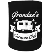 Alcohol Stubby Holder - Grandads Caravan Club - Funny Novelty Birthday Gift Joke Beer Can Bottle