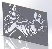 10 file Iron Man Dxf of PLASMA Laser Cut CNC Vector DXF-CDR laser cutter Nr.0111