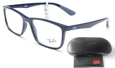 Ray Ban RX7129II 5419 Blue Frames Reading Glasses/Bifocal/Progressive Lenses