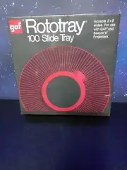 GAF Rototray 100 Slide Tray 2x2 for Projectors New Sealed