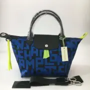 Longchamp Le Pliage M size Tote Bag Hand bag Shoulder bag LGP Design Blue
