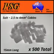 500 x 15mm size 2 wire cable marker sleeves holders carriers suit brady legrand
