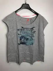 Chiemsee Women's Amalia T-Shirt, Grey, Light Grey Melange, L