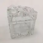 Glass Storage Candy Containers Canister with Lids Food Crystal Glass Decor Party