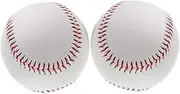 Unmarked Baseball Standard Size 9inch Soft Practice Autographs League Competition Ball 2PCS Blank Baseball