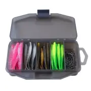 60Pcs Fishing Lures, Soft Artificial Lures Fishing Ribbon Fishing Lures